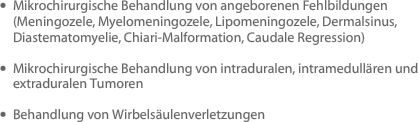 Mikrochirurgische Behandlung von angeborenen Fehlbildungen