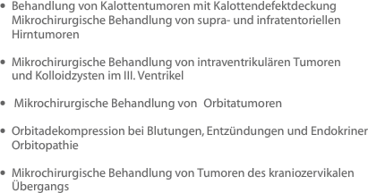 Behandlung von Kalottentumoren mit Kalottendefektdeckung