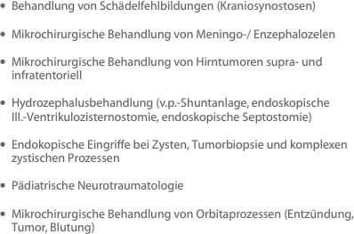 Behandlung von Schädelfehlbildungen (Kraniosynostosen) 